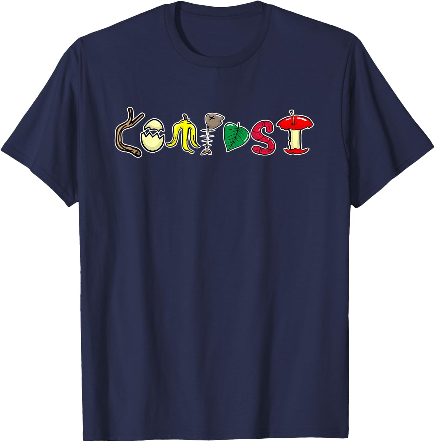 Composting Recycling Earth Day Compost Recycle T-Shirt - T-Shirt | Navy