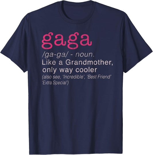 Women's Gaga Grandmother Only Way Cooler T-Shirt - T-Shirt | Navy