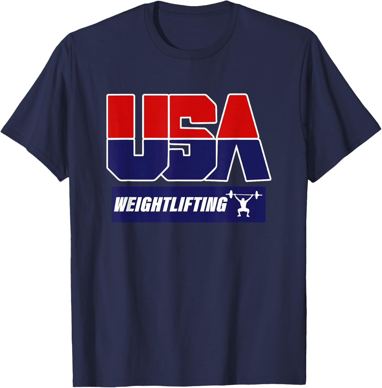 Weightlifting 2021 USA Team T-Shirt - T-Shirt | Navy