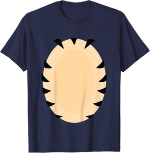 Kids Tiger Costume Kids Children Orange Boy Girl DIY T-Shirt - T-Shirt | Navy