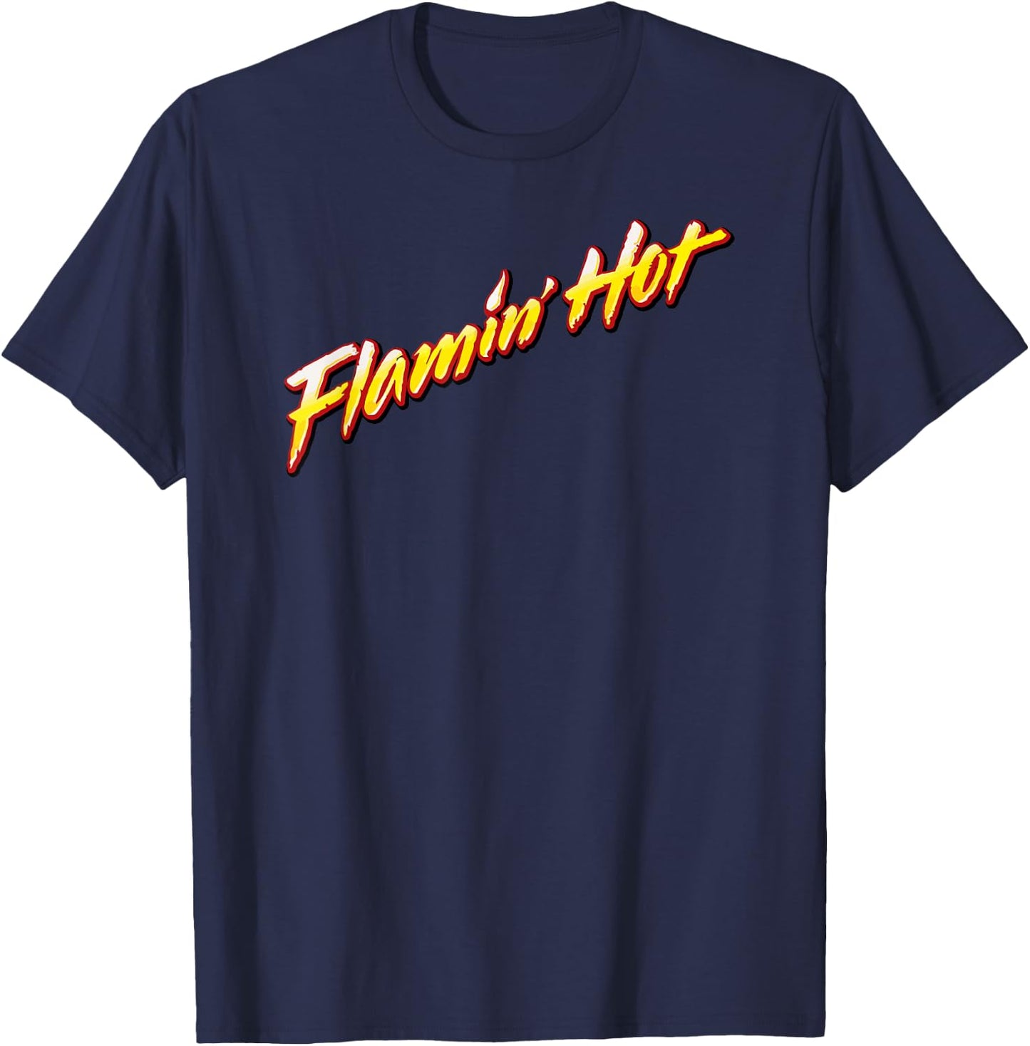 Flamin' Hot Logo T-Shirt - T-Shirt | Navy