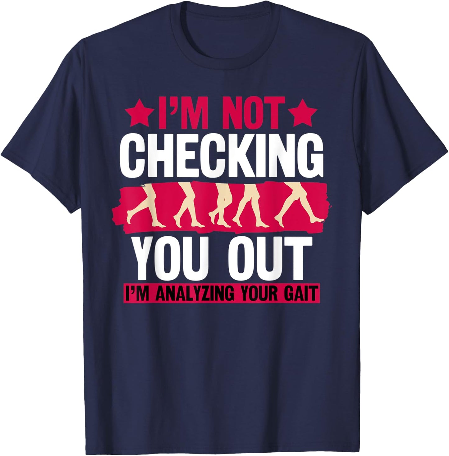 Physical Therapy Assistant Therapist PT Gait Problems Rehab T-Shirt - T-Shirt | Navy