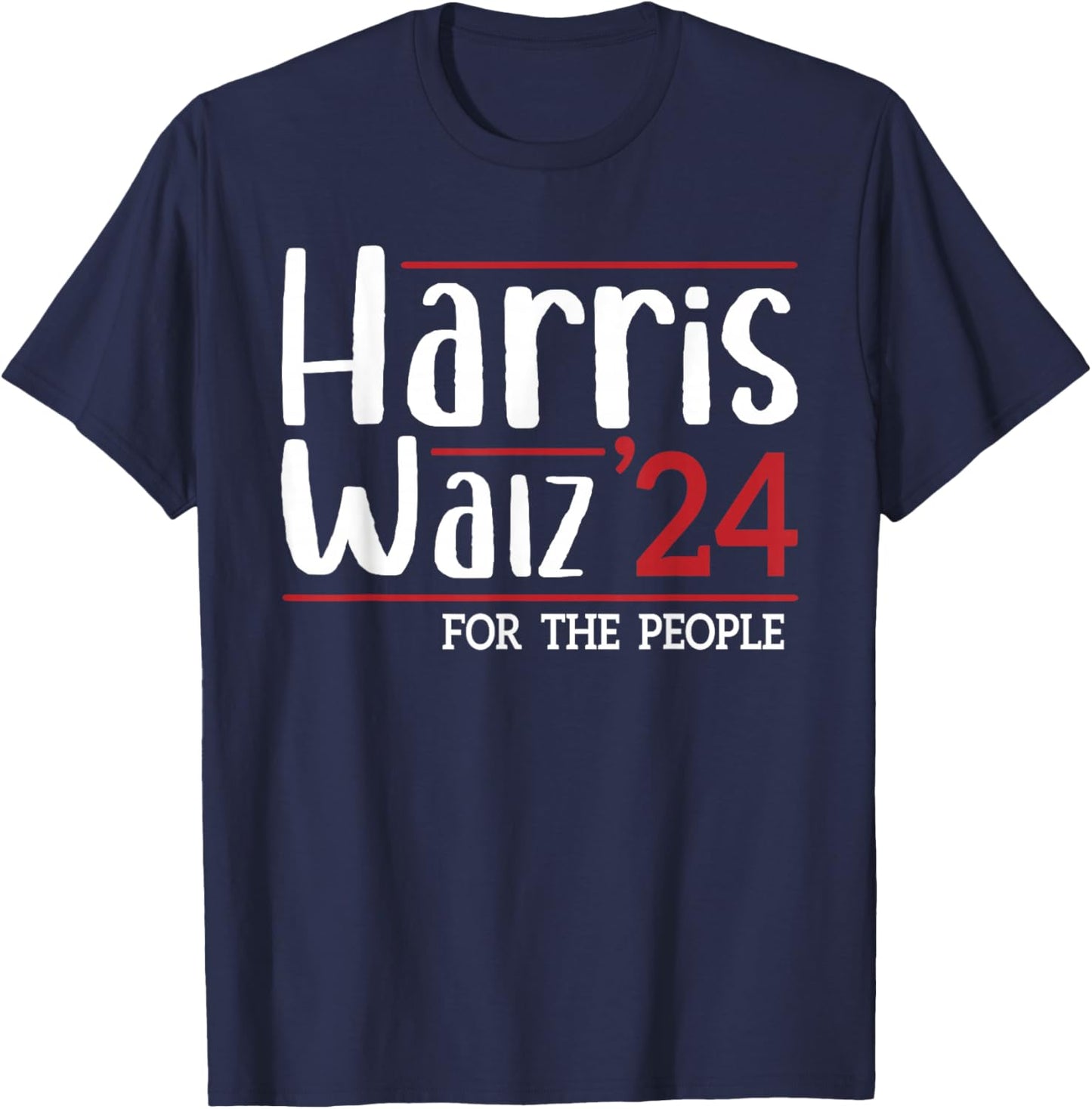 Harris Walz 2024 Harris Waltz 2024 T-Shirt - T-Shirt | Navy