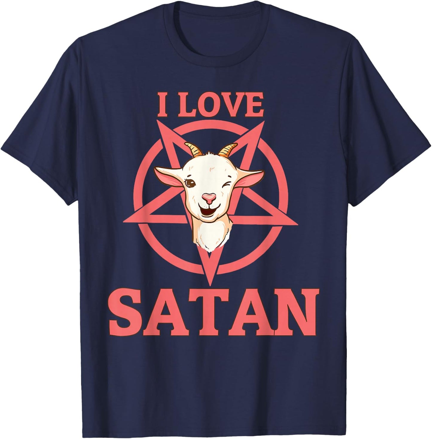 I Love Satan T-Shirt - T-Shirt | Navy