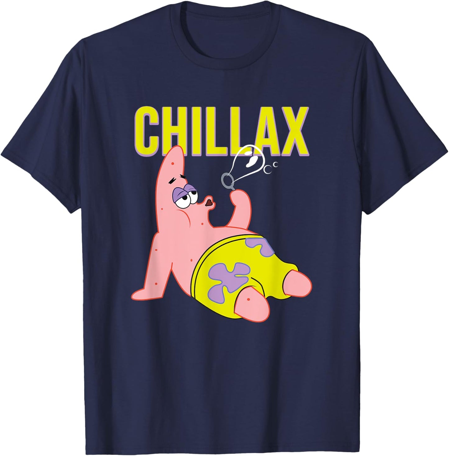 Mademark x SpongeBob SquarePants - Patrick Star - Chillax T-Shirt - T-Shirt | Navy