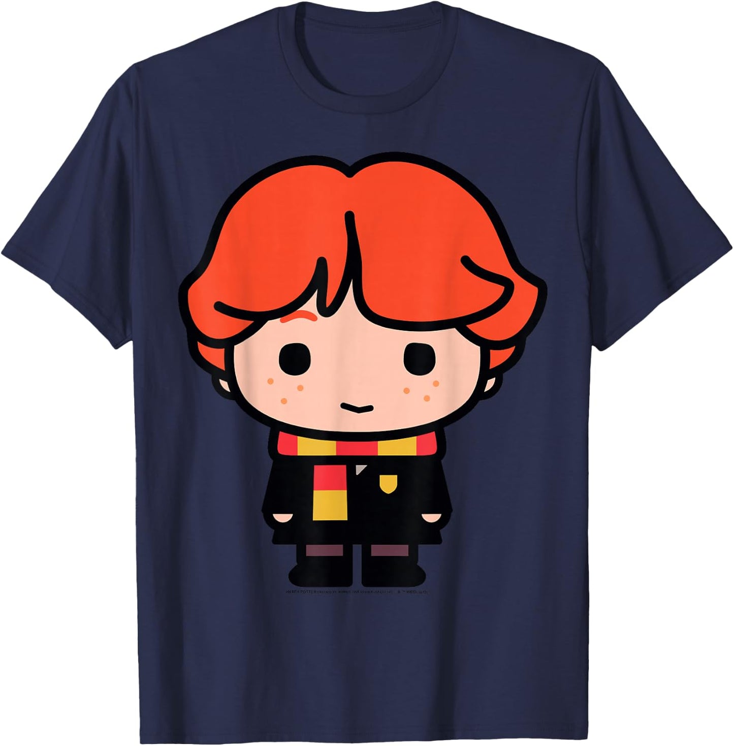 Harry Potter Ron Weasley Cute Cartoon Portrait Small T-Shirt - T-Shirt | Navy