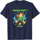Minecraft Alex With Bow Taking Aim T-Shirt - T-Shirt | Navy