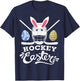 Hockey Easter Funny Easter Day Ice Hockey Player T-Shirt - T-Shirt | Navy