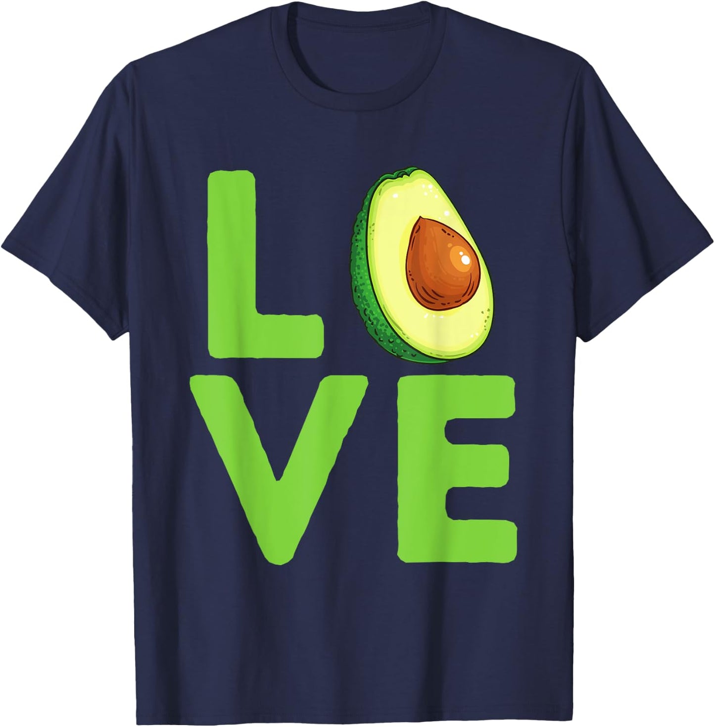 Love Avocado - Avocado Lover & Guacamole Gift T-Shirt - T-Shirt | Navy