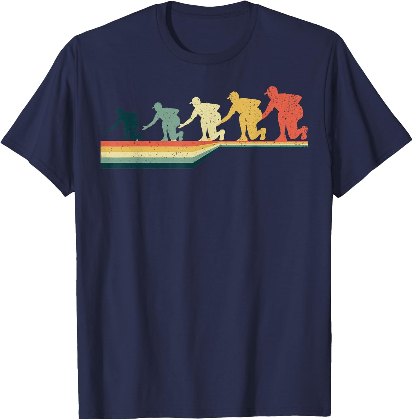 BOWLS A.K.A. LAWN BOWLS Funny Gift Vintage Retro T-Shirt - T-Shirt | Navy