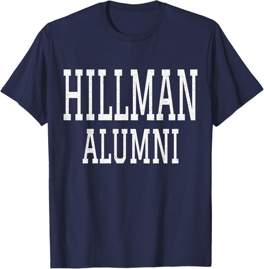 Hillman Alumni, Historical Black College and University T-Shirt - T-Shirt | Navy