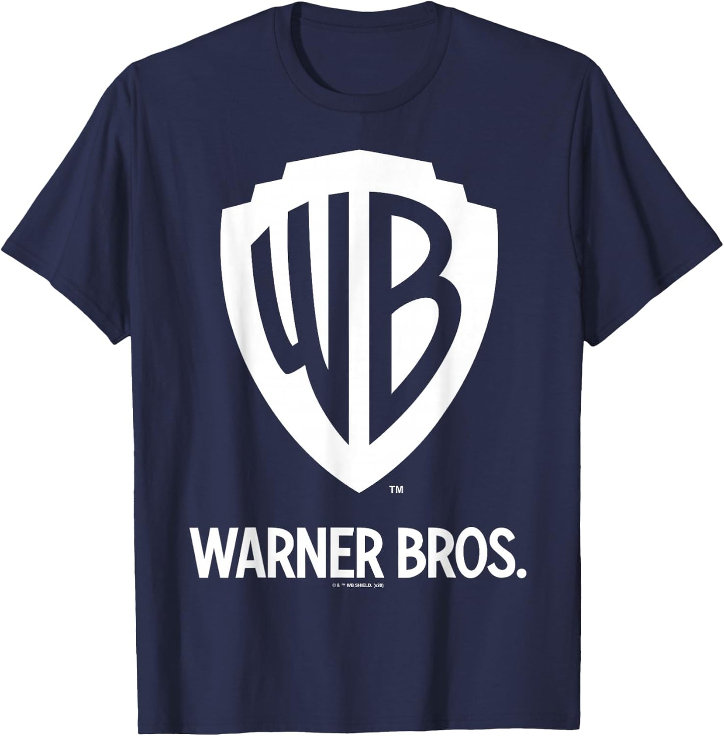 Warner Brothers WB Blue Logo C1 Small T-Shirt - T-Shirt | Navy