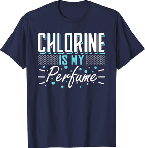 Chlorine is My Perfume Water Sports Float T-Shirt - T-Shirt | Navy