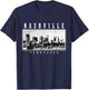 Nashville Skyline Tennessee Vintage USA America Souvenir T-Shirt - T-Shirt | Navy