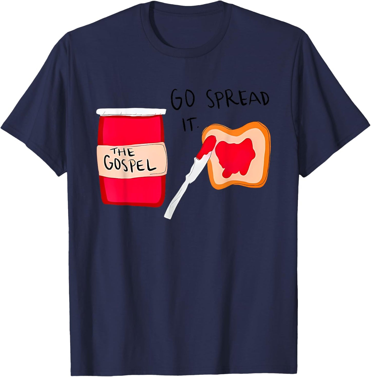 The Gospel Go Spread it T-Shirt - T-Shirt | Navy