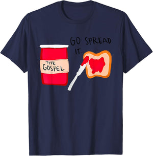 The Gospel Go Spread it T-Shirt - T-Shirt | Navy