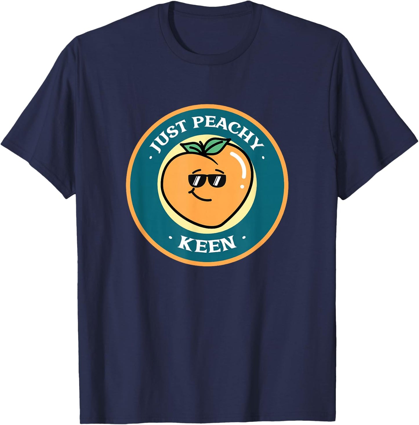 Just Peachy Keen T-Shirt - T-Shirt | Navy