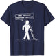 Here Treasure Metal Detector Probe Sundler Sondels T-Shirt - T-Shirt | Navy
