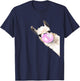 Vintage Llama Women Shirt Llama Lovers for kids and girls T-Shirt - T-Shirt | Navy