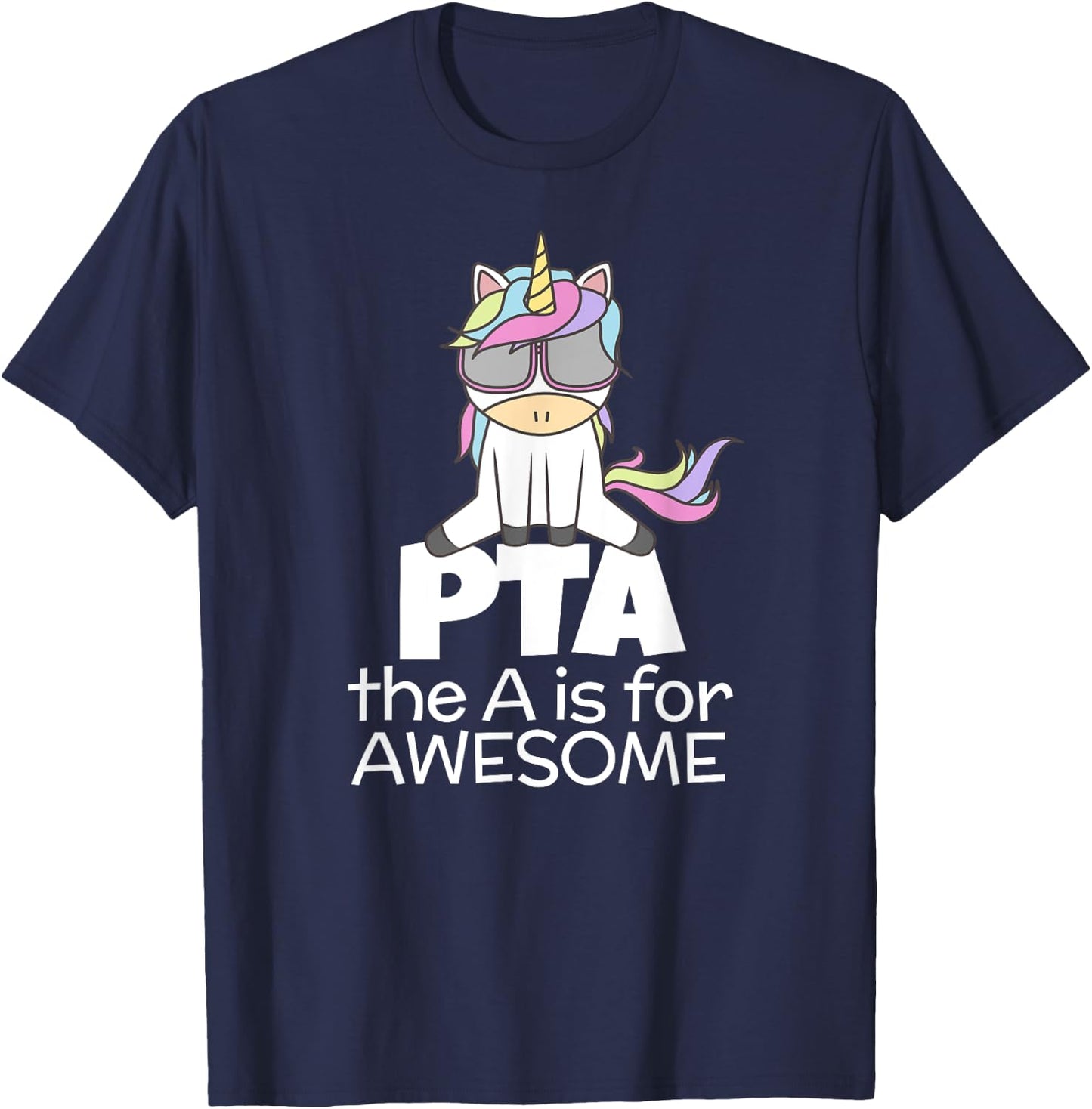 PTA Unicorn for Physical Therapist PT Assistant T-Shirt - T-Shirt | Navy