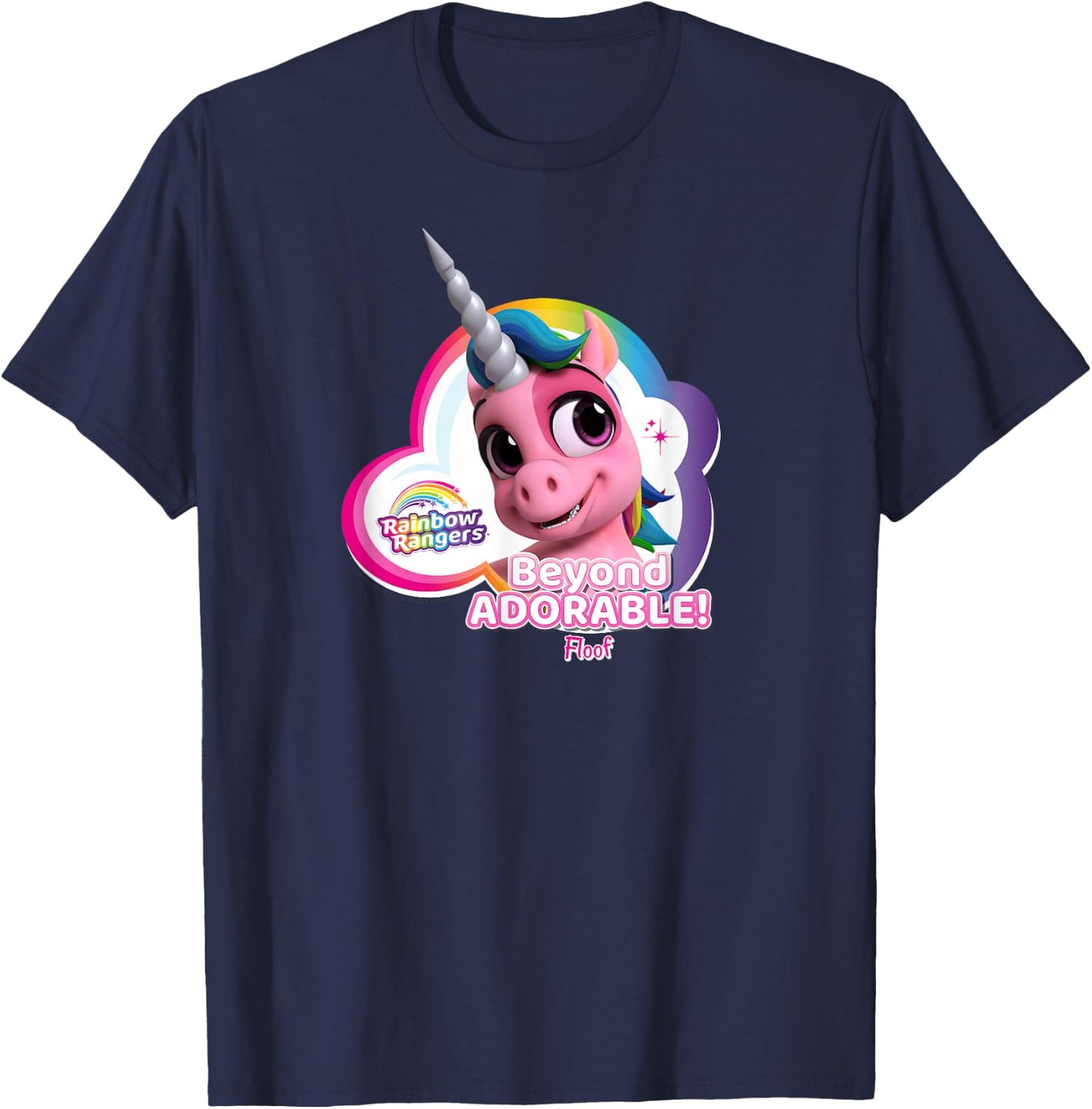 Rainbow Rangers Floof "Beyond Adorable!" T-Shirt - T-Shirt | Navy