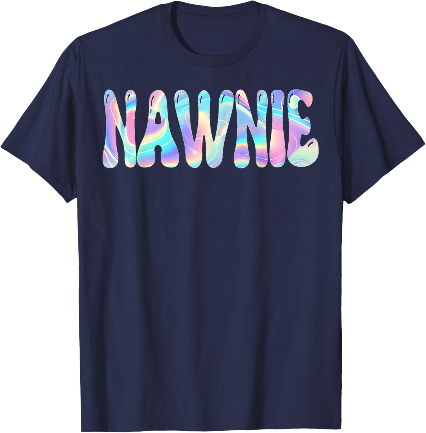 Nawnie Groovy Back to School Cute Teachers Women Girl T-Shirt - T-Shirt | Navy