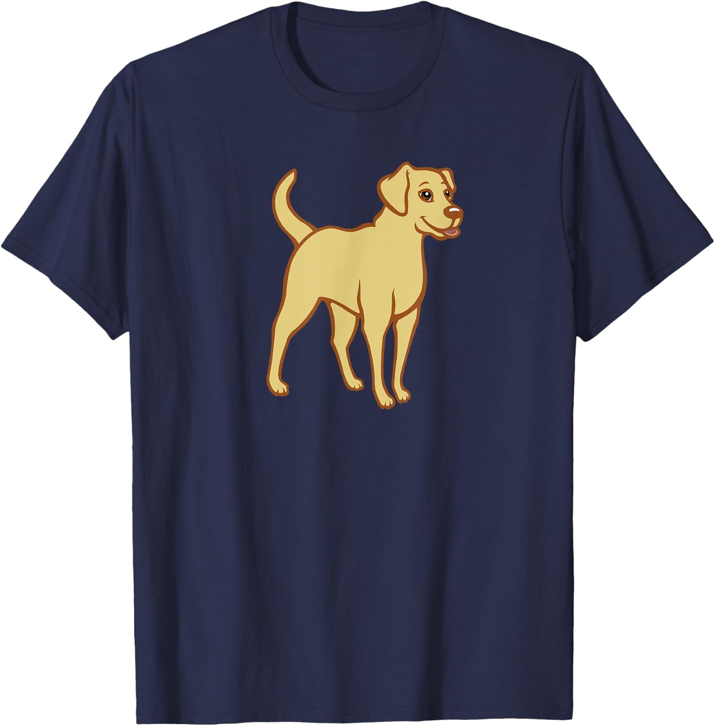 Yellow Lab Labrador Retriever Cute Dog Old Yeller Mastador Men Women Kids T-Shirt - T-Shirt | Navy