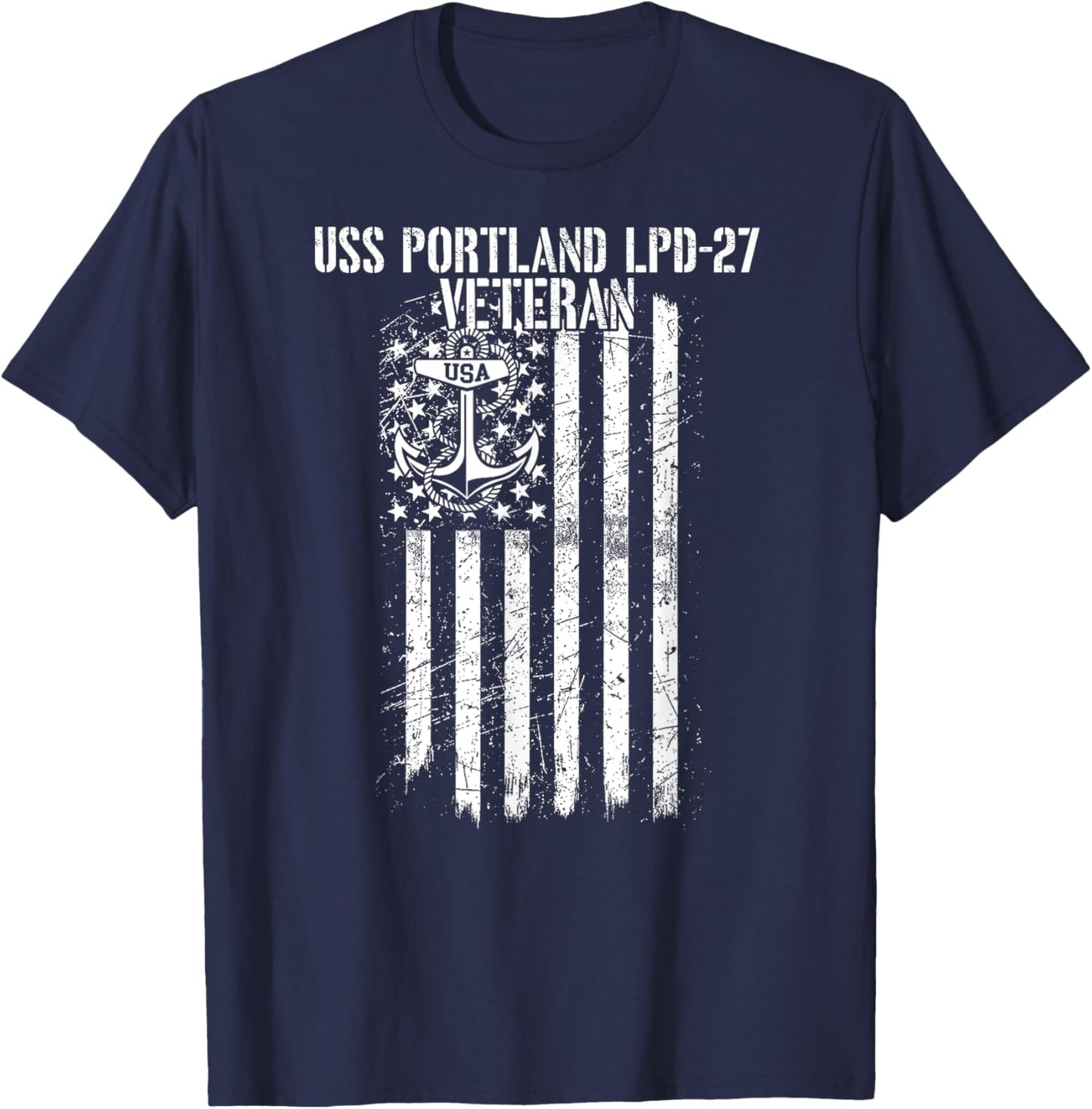 USS Portland LPD-27 Amphibious Transport Dock Veteran T-Shirt - T-Shirt | Navy
