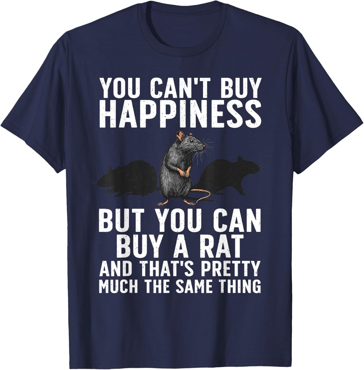 Funny Rat Women Kids Animal Lover Mouse Pet Rodent T-Shirt - T-Shirt | Navy