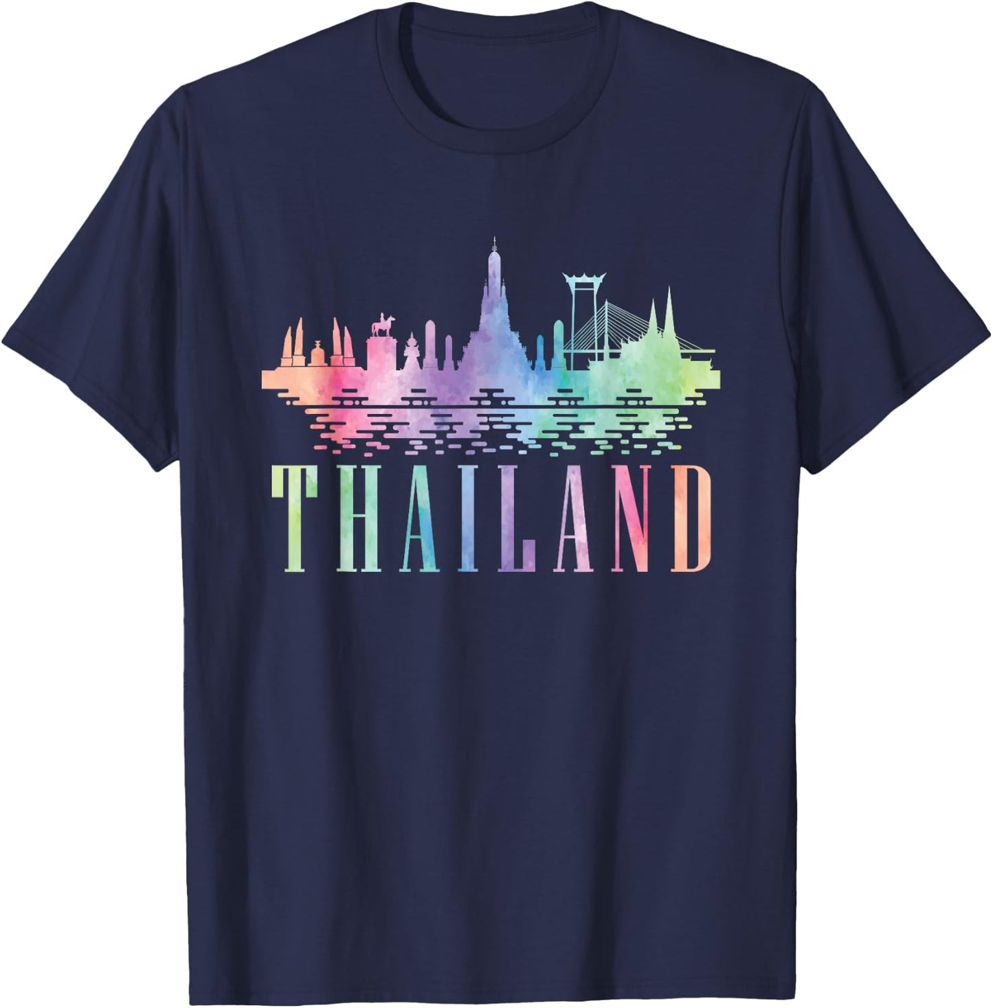 Thailand Thai Flag Thai Food T-Shirt - T-Shirt | Navy