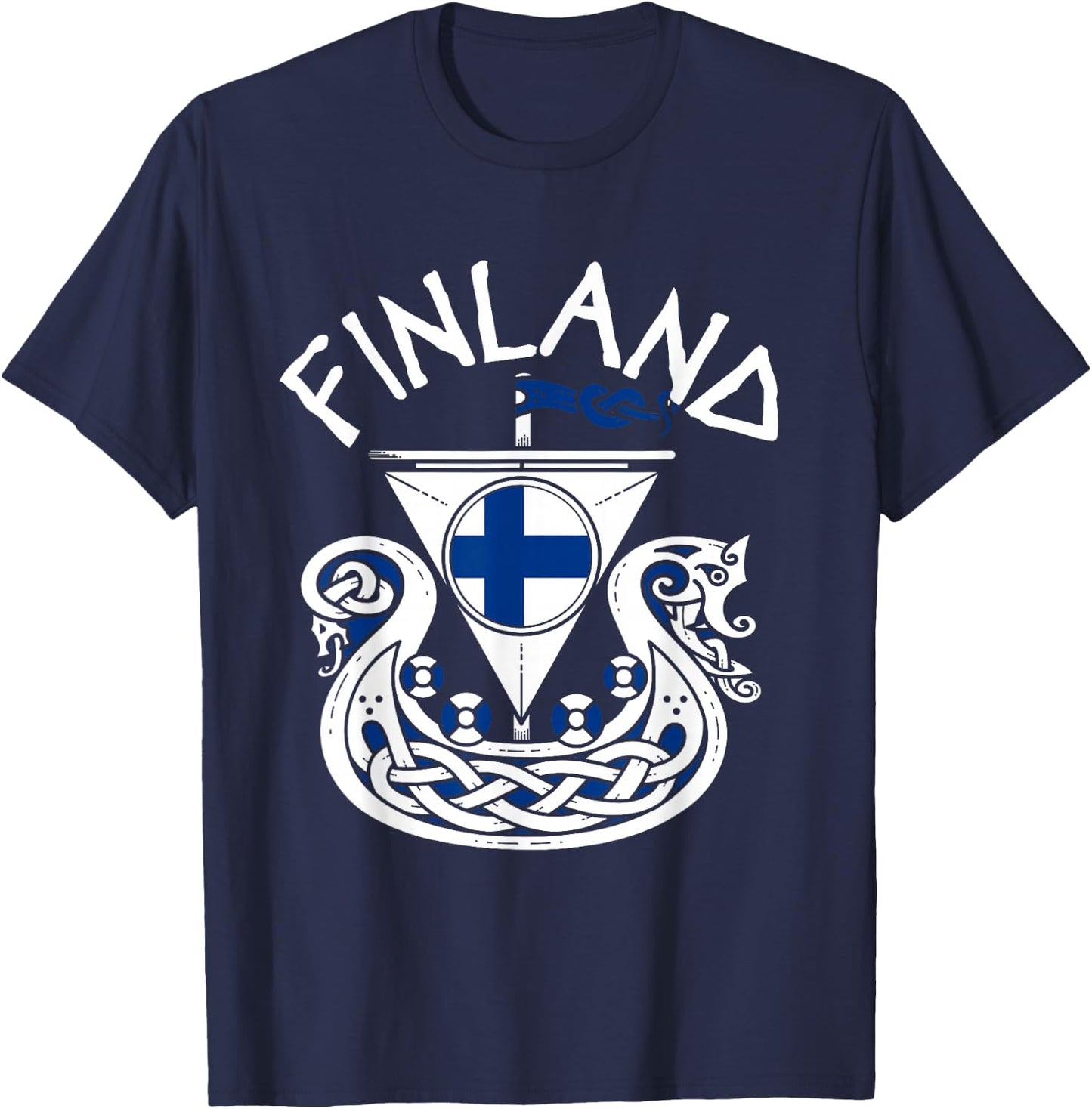 Viking Ship Finland T-Shirt - T-Shirt | Navy