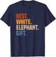 Retro Best White Elephant Gift White Elephant Gift Exchange T-Shirt - T-Shirt | Navy