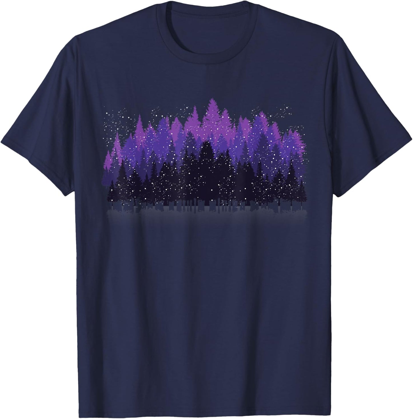 Trees Wildlife Nature Outdoor Forest T-Shirt - T-Shirt | Navy
