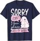 Cool Sorry I Can't I Have Plans With My Bunny | Funny Gift T-Shirt - T-Shirt | Navy