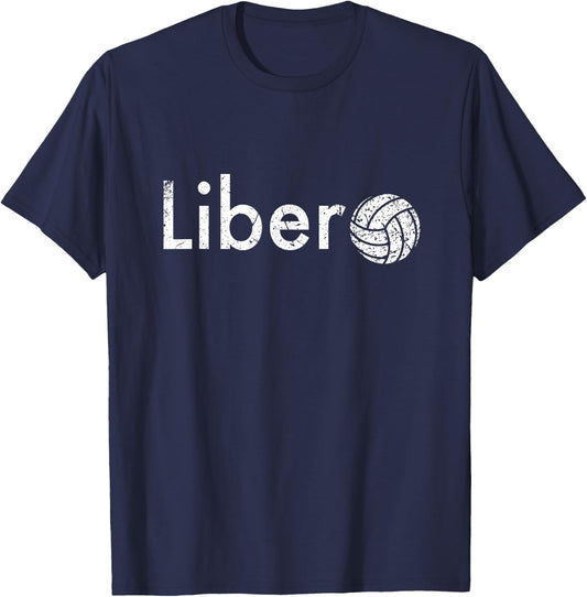 Volleyball Libero Gift Volleyball Player T-Shirt - T-Shirt | Navy