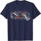 Colorful Music Notes Pianist Classical Music Piano T-Shirt - T-Shirt | Navy