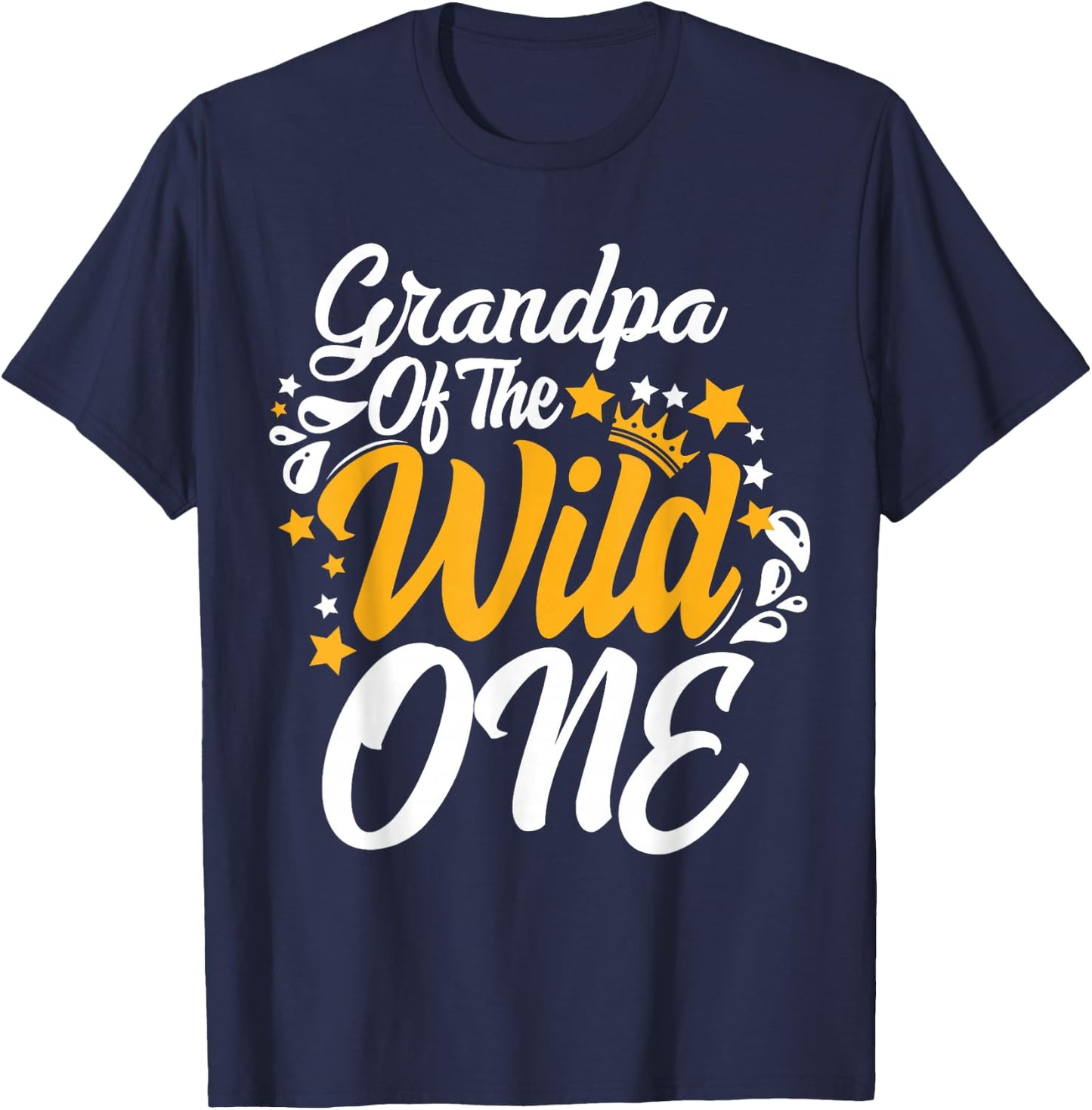 Grandpa of the wild one 1st Birthday party First Thing men T-Shirt - T-Shirt | Navy