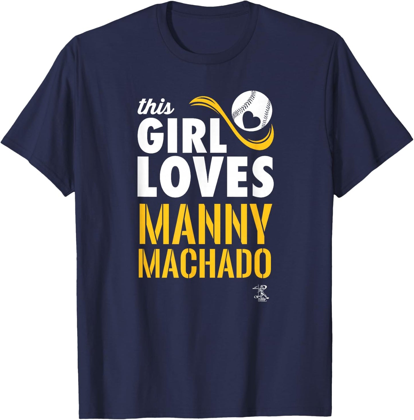 Manny Machado This Girl Loves Gameday T-Shirt - T-Shirt | Navy