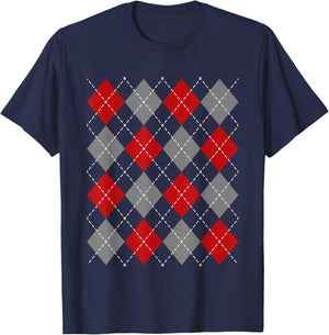 Argyle 1950s Sock Hop Women Men Vintage 50s Rockabilly 60s T-Shirt - T-Shirt | Navy