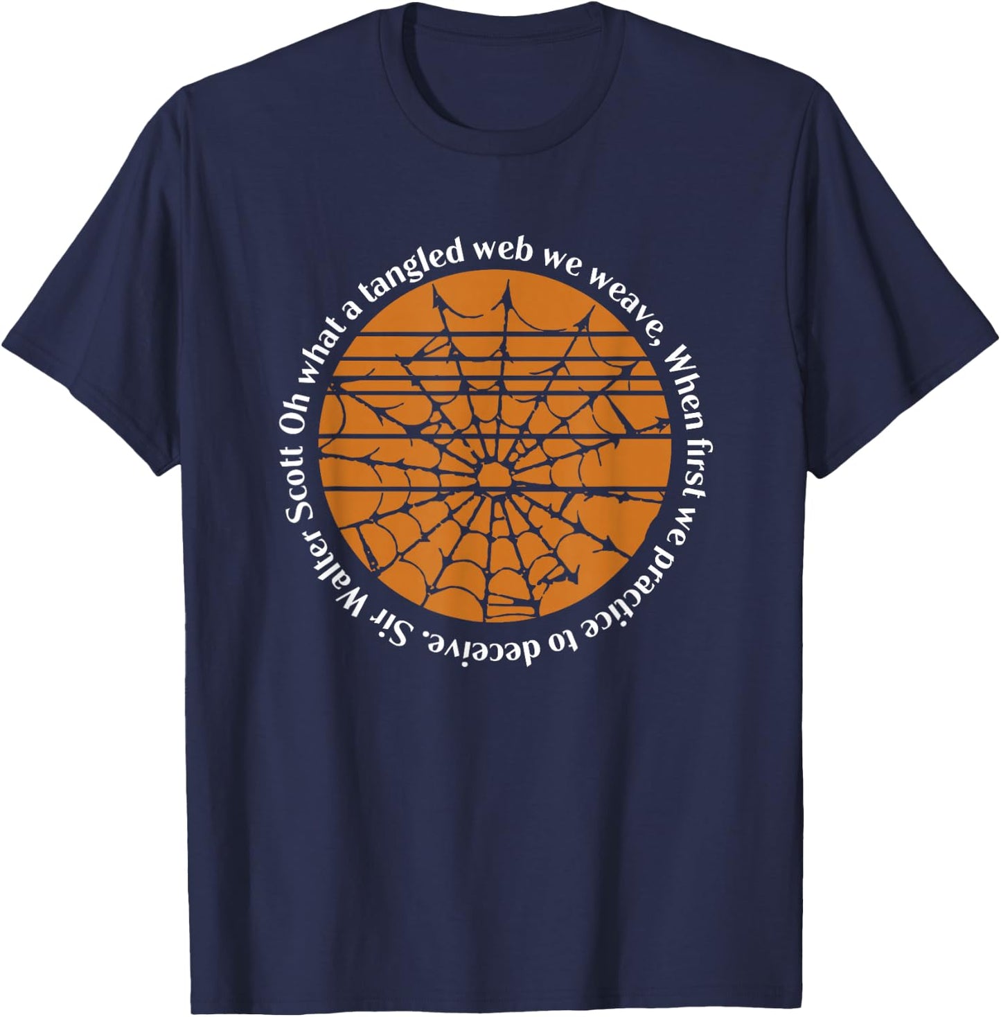 Halloween Sir Walter Scott Tangled Web We Weave T-Shirt - T-Shirt | Navy