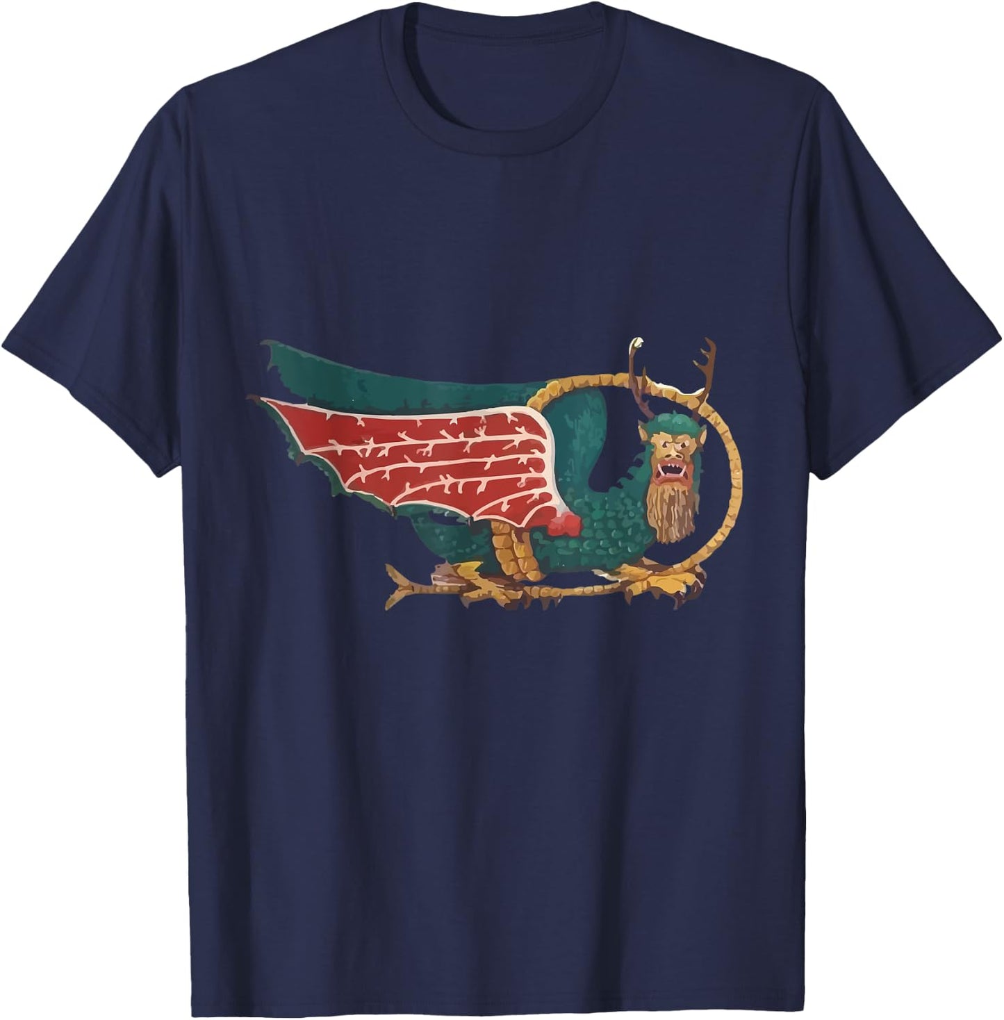 Indian Bird Piasa Dragon Lewis & Clark Expedition T-Shirt - T-Shirt | Navy