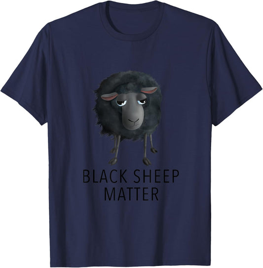 Sweet Sheep - Black Sheep Matter (D010-0908B) T-Shirt - T-Shirt | Navy