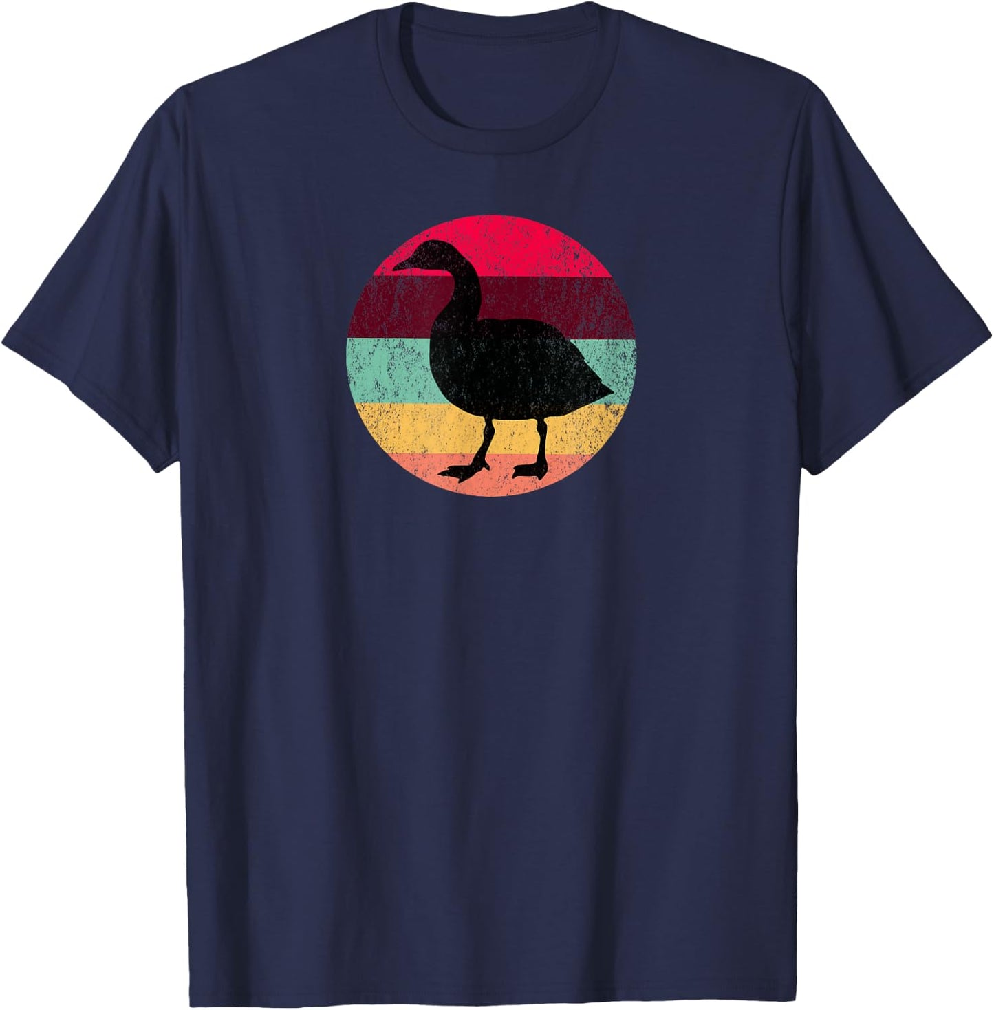 Goose Distressed Vintage Sunset T-Shirt - T-Shirt | Navy