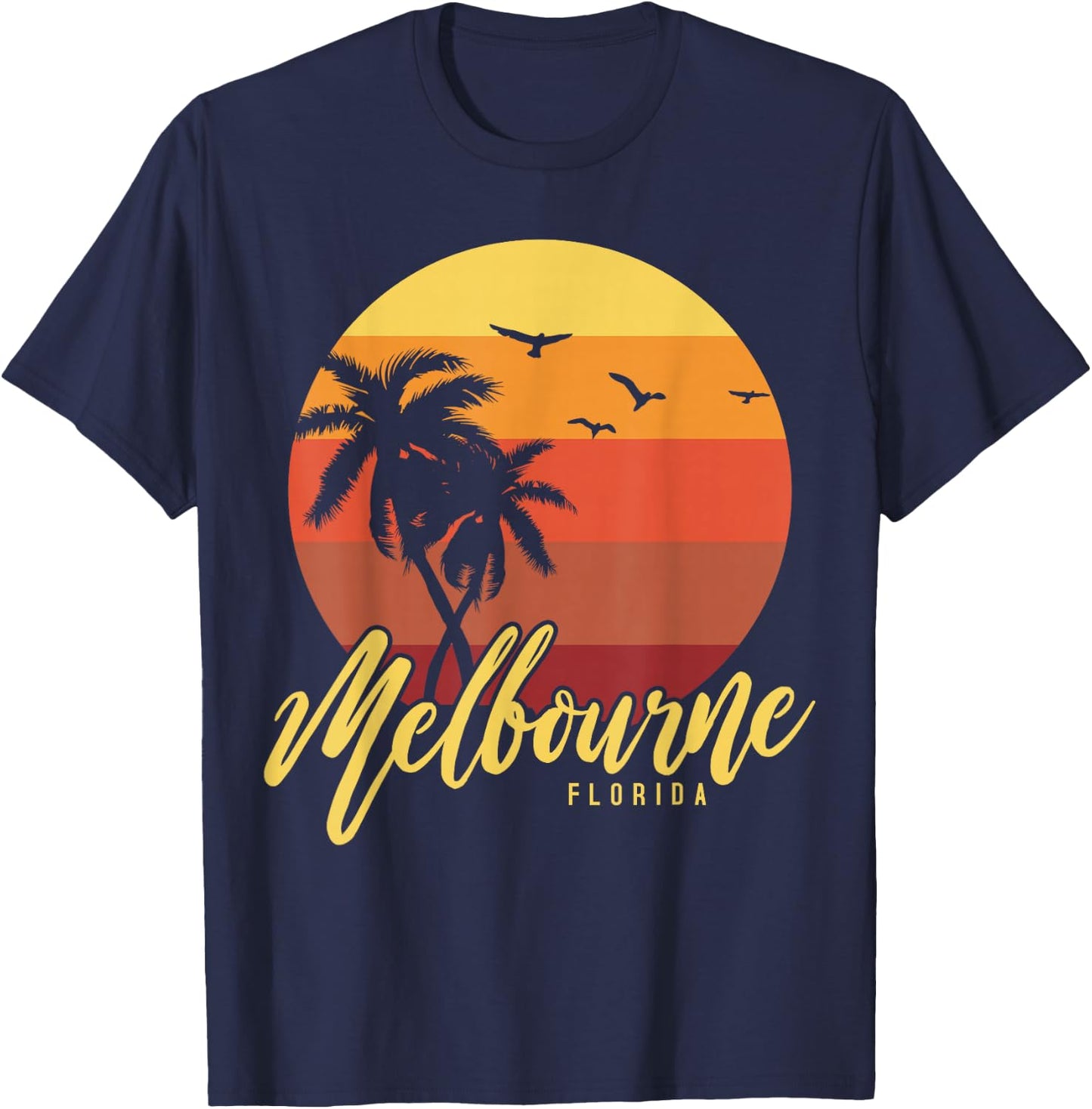 Melbourne Florida T-Shirt - T-Shirt | Navy