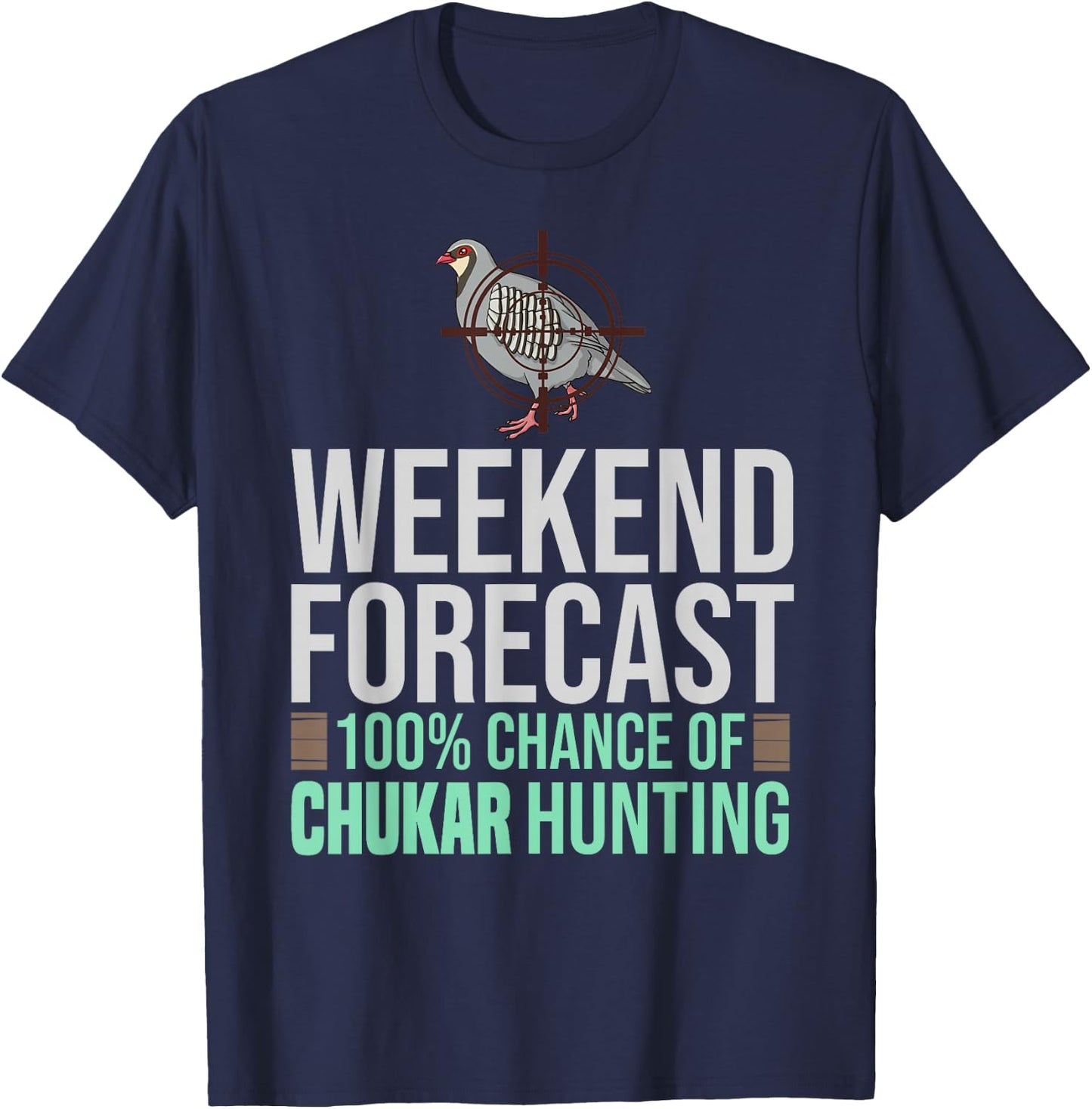 Chukar Hunting Bird Hunter Season T-Shirt - T-Shirt | Navy