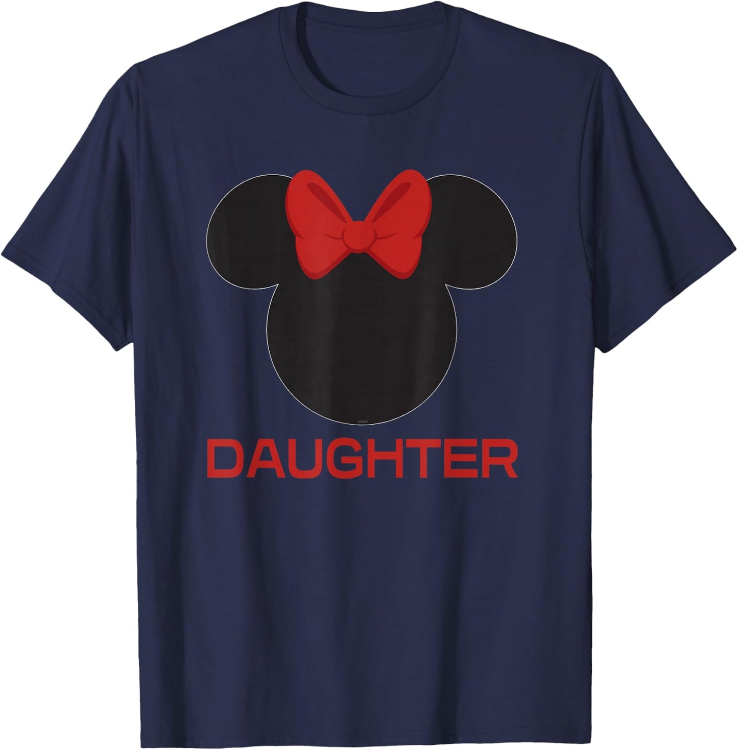 Disney Minnie Mouse Red Bow Icon Daughter Family T-Shirt - T-Shirt | Navy