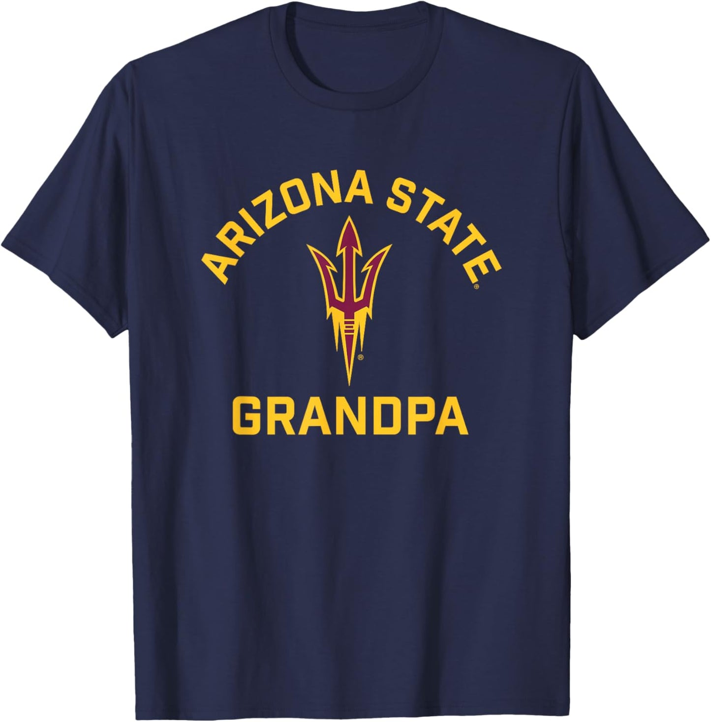 Arizona State University Sun Devils Arched Grandpa T-Shirt - T-Shirt | Navy