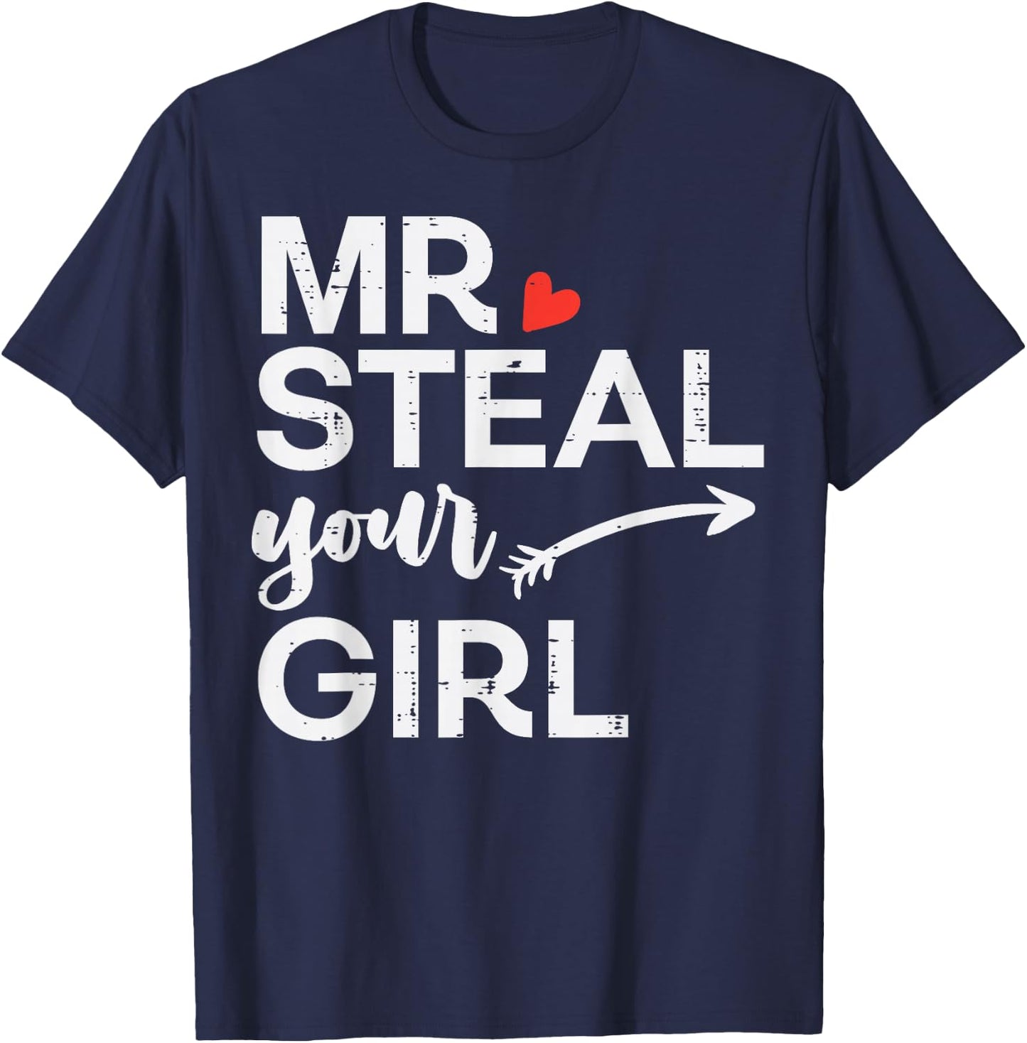 Valentines Day Mr Steal Your Girl Toddler Boys Kids Youth T-Shirt - T-Shirt | Navy