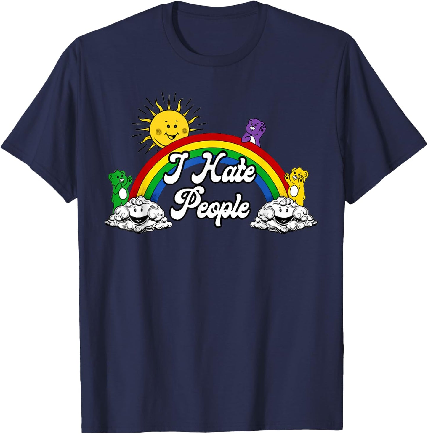 i Hate People t Shirt T-Shirt - T-Shirt | Navy