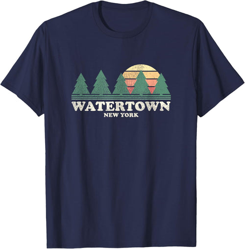 Watertown NY Vintage Throwback Retro 70s Design